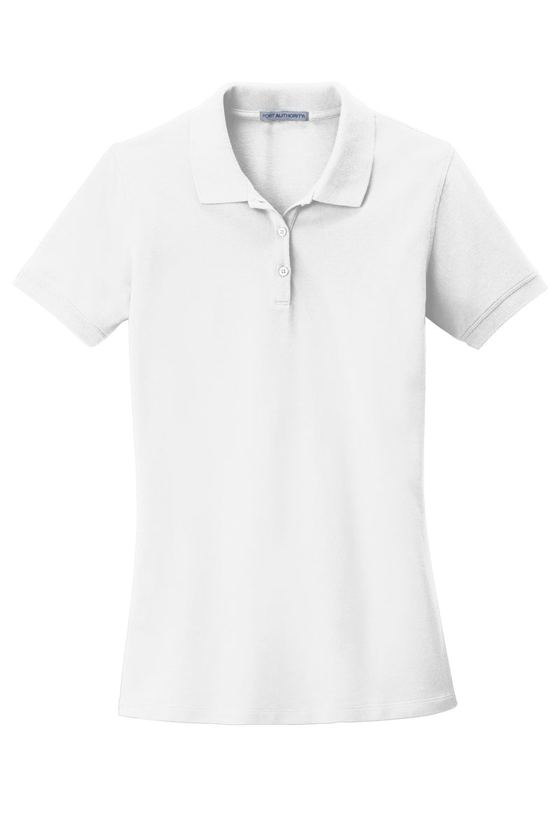 Port Authority Women's EZCotton Polo - White