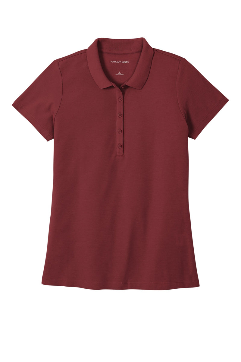 Port Authority Women's SuperPro React  Polo - Burgundy
