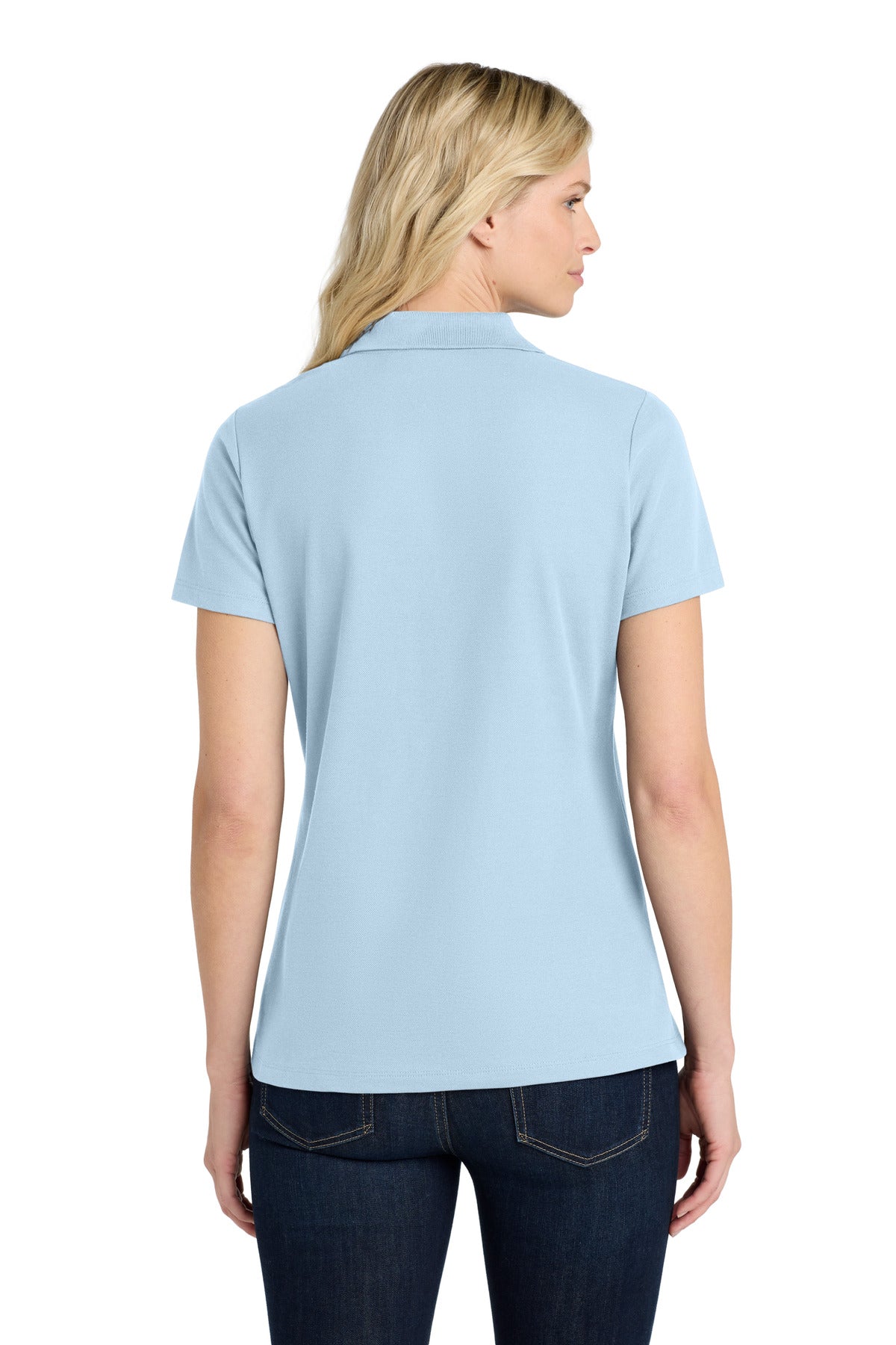 Port Authority Women's SuperPro React  Polo - Cloud Blue