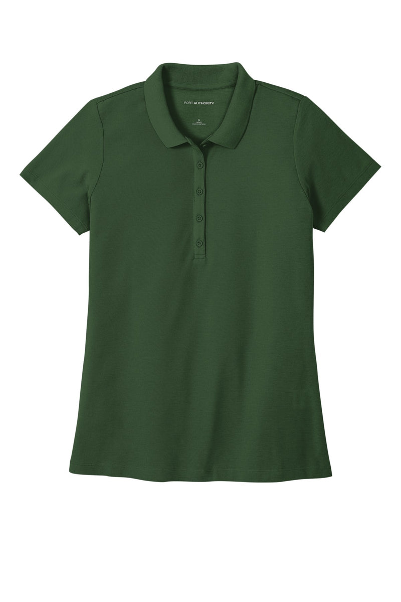 Port Authority Women's SuperPro React  Polo - Dark Green