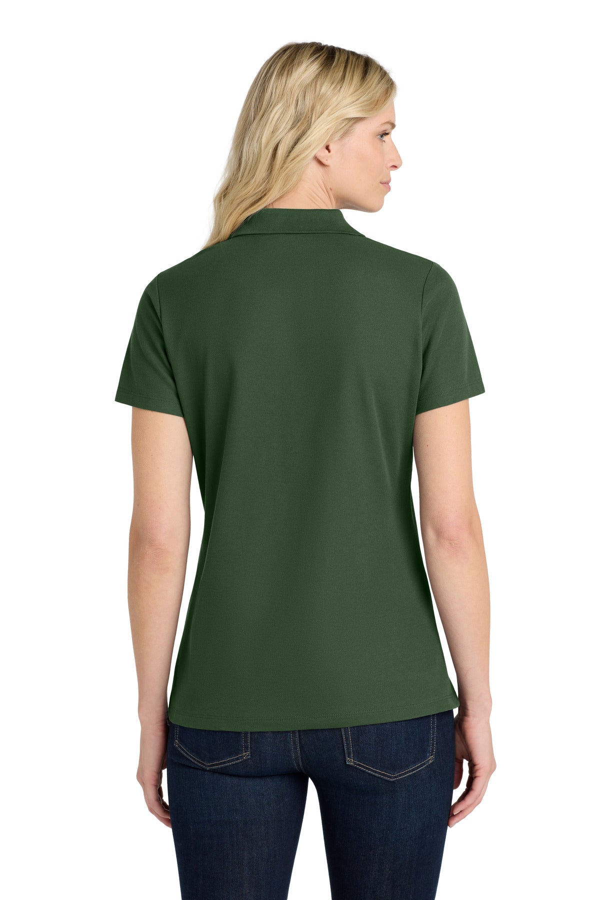 Port Authority Women's SuperPro React  Polo - Dark Green