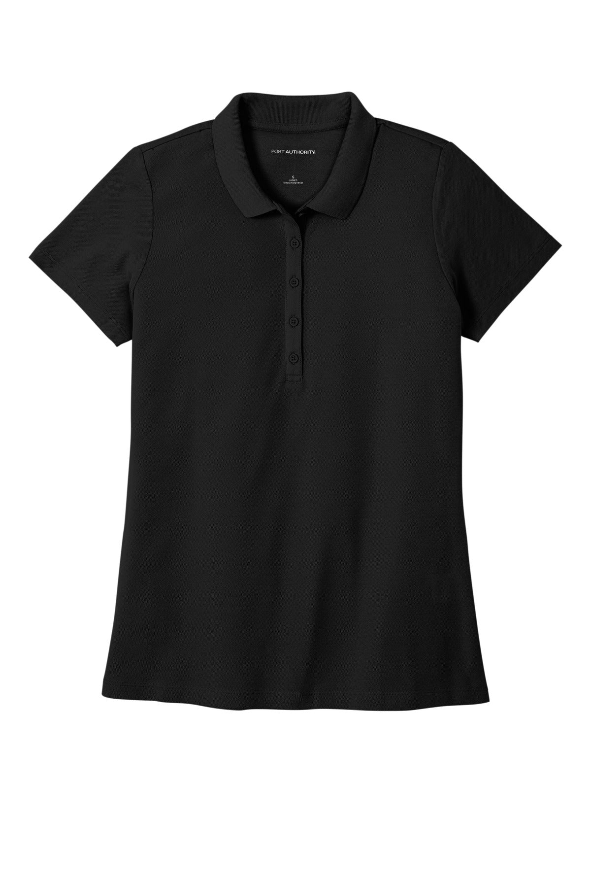 Port Authority Women's SuperPro React  Polo - Deep Black