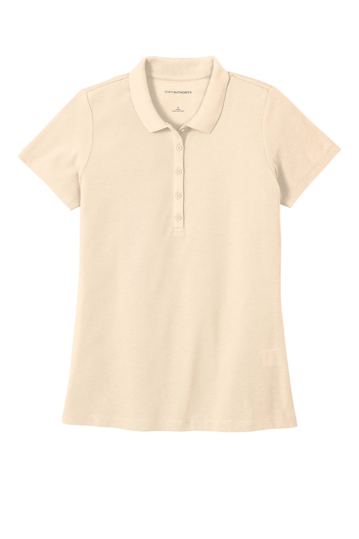 Port Authority Women's SuperPro React  Polo - Ecru
