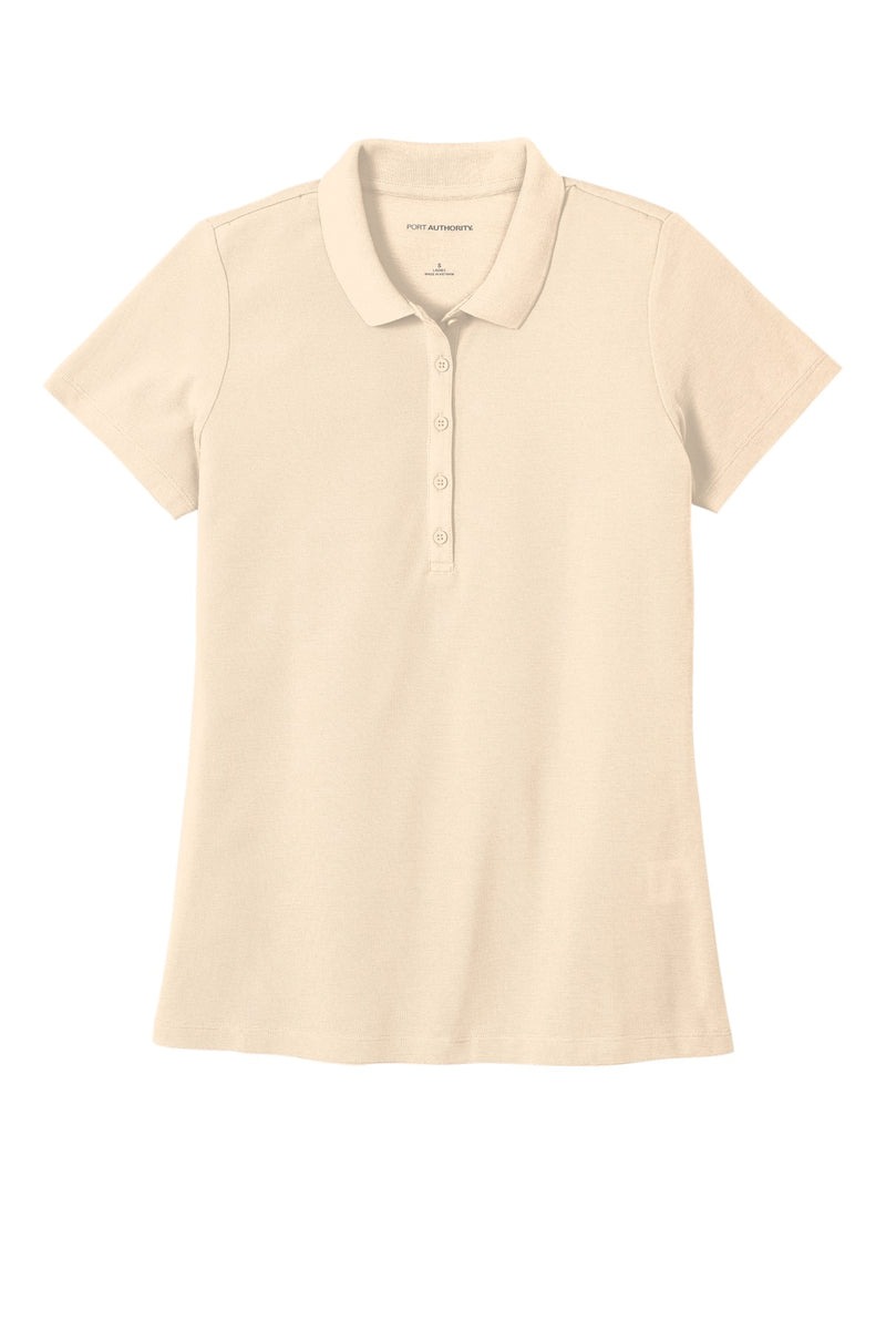 Port Authority Women's SuperPro React  Polo - Ecru