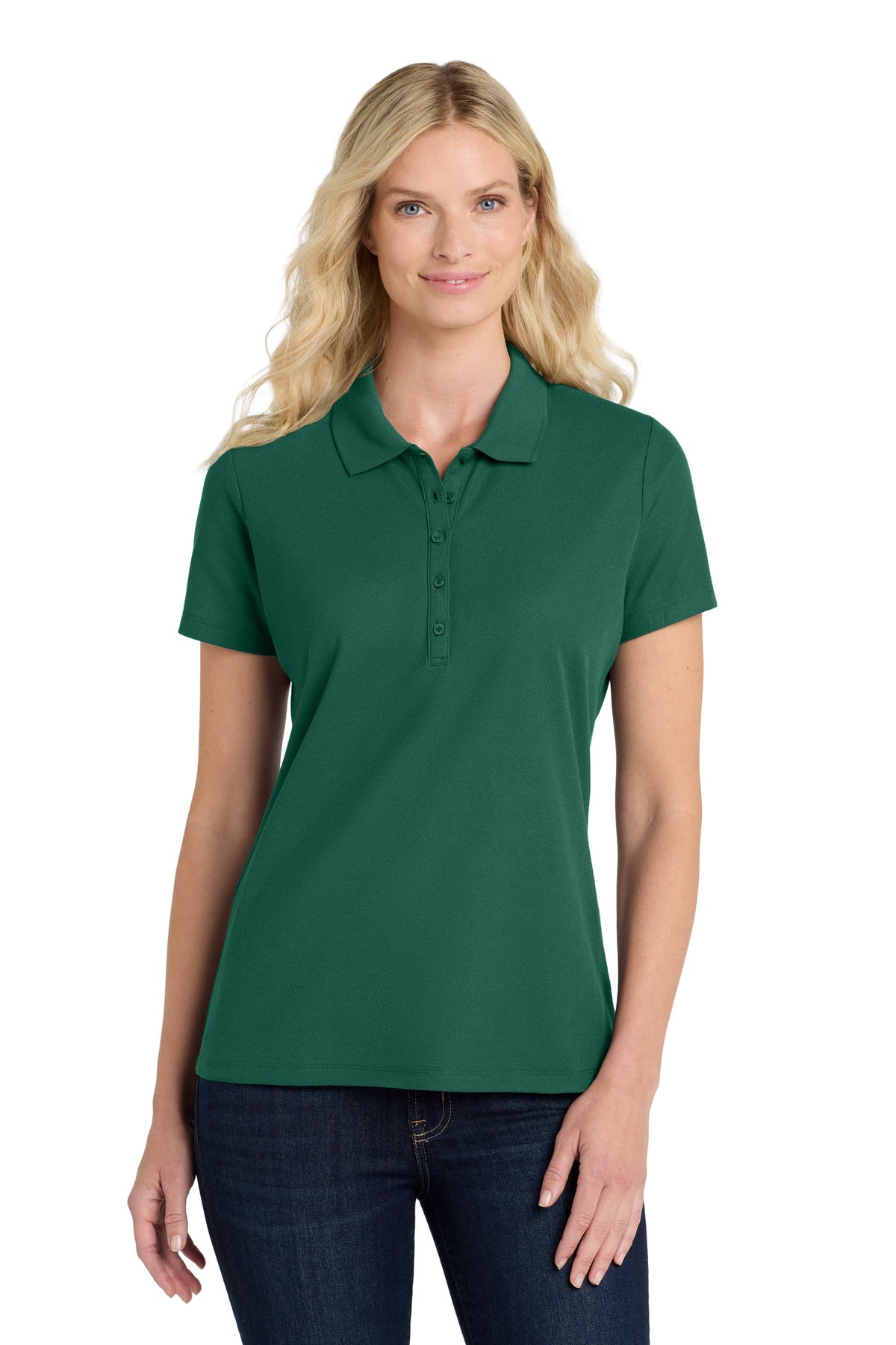 Port Authority Women's SuperPro React  Polo - Marine Green