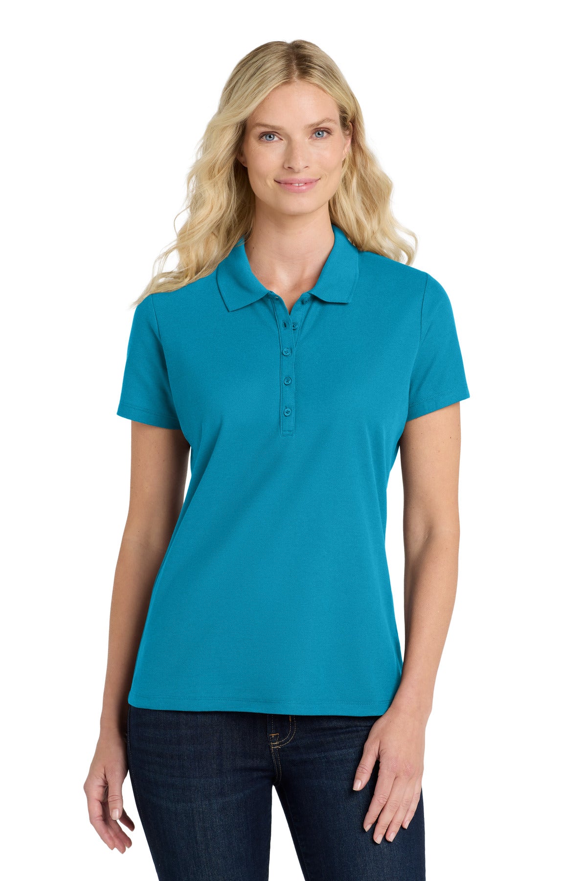 Port Authority Women's SuperPro React  Polo - Parcel Blue