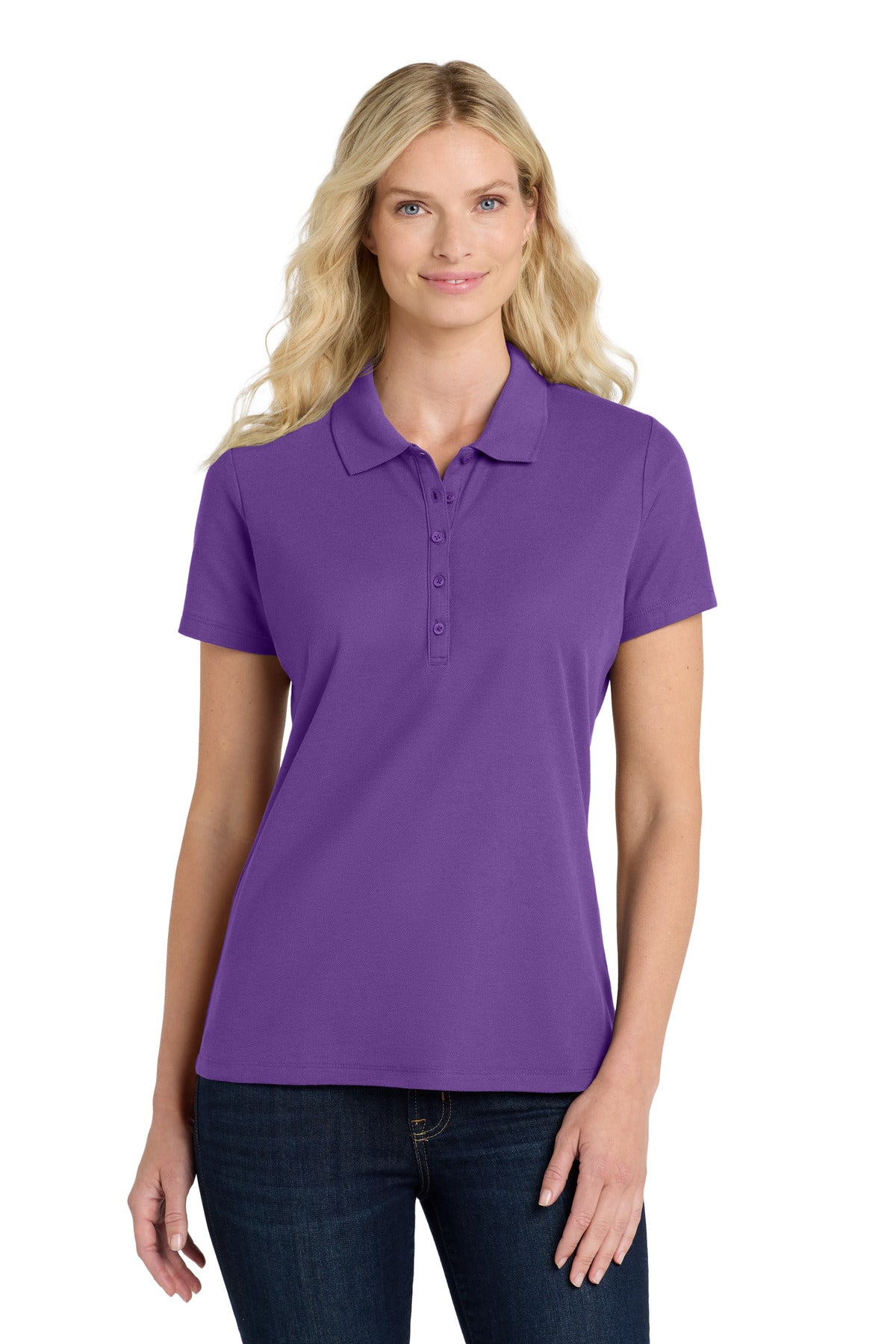 Port Authority Women's SuperPro React  Polo - Purple