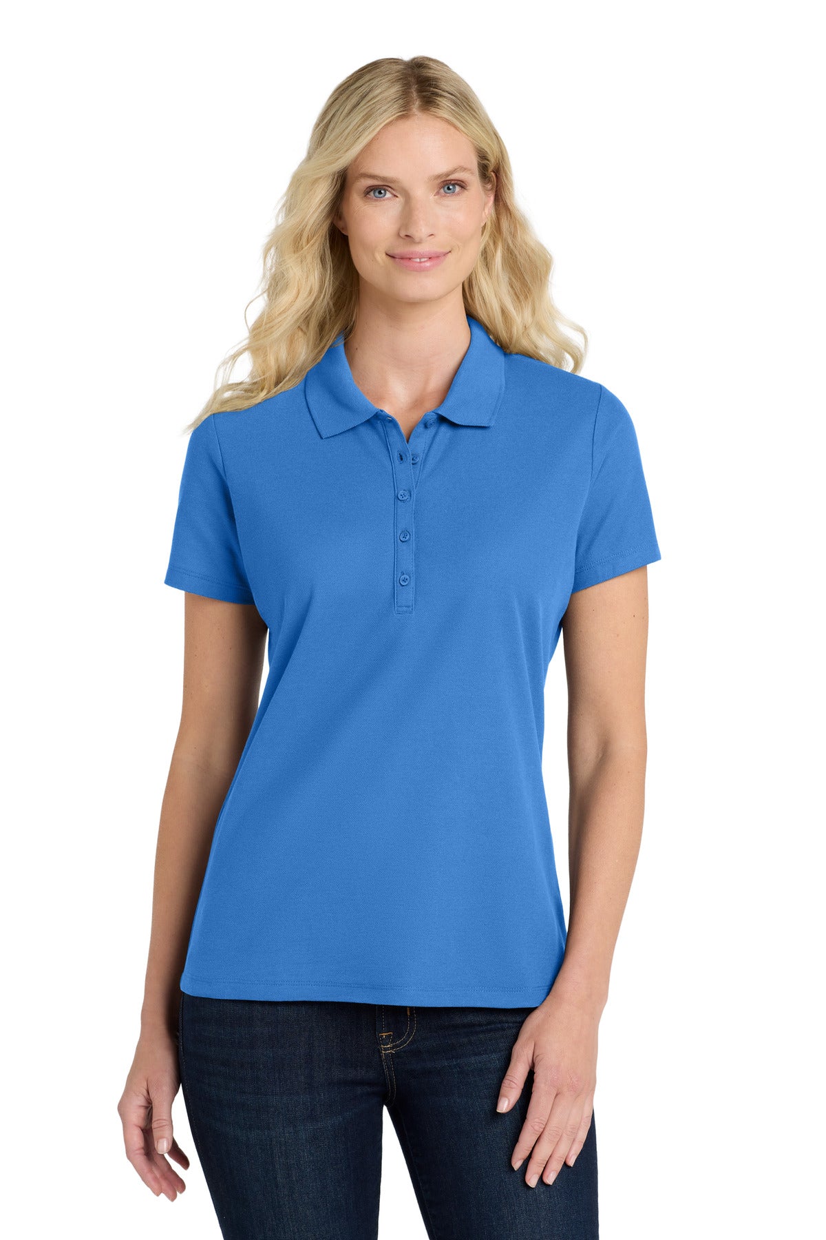 Port Authority Women's SuperPro React  Polo - Strong Blue