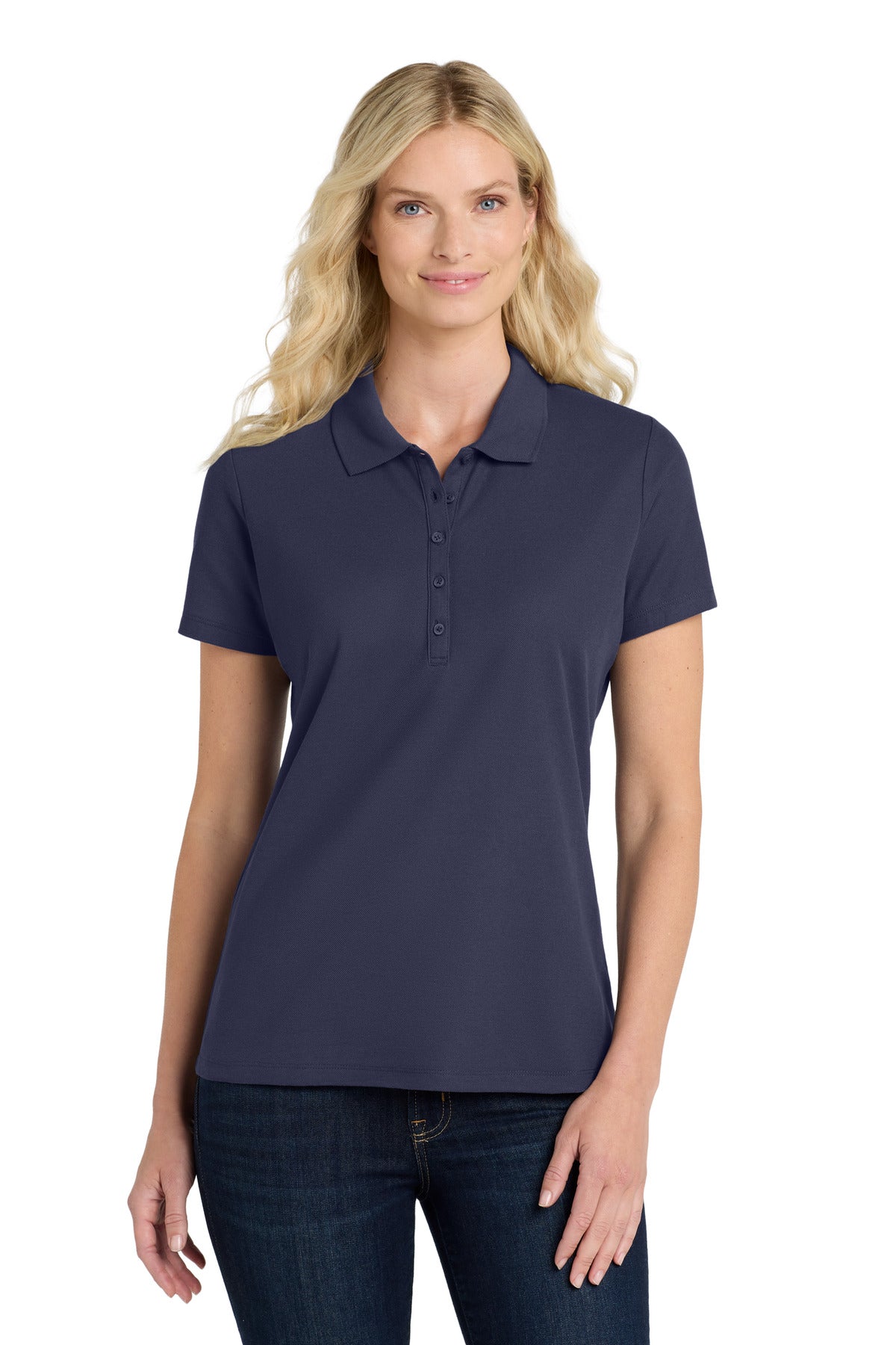 Port Authority Women's SuperPro React  Polo - True Navy