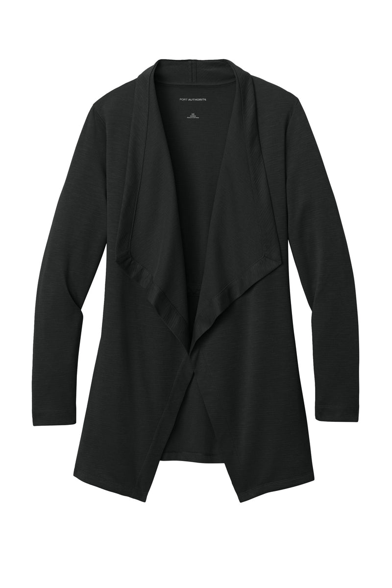 Port Authority Women's Breakwater Open Cardigan - Deep Black