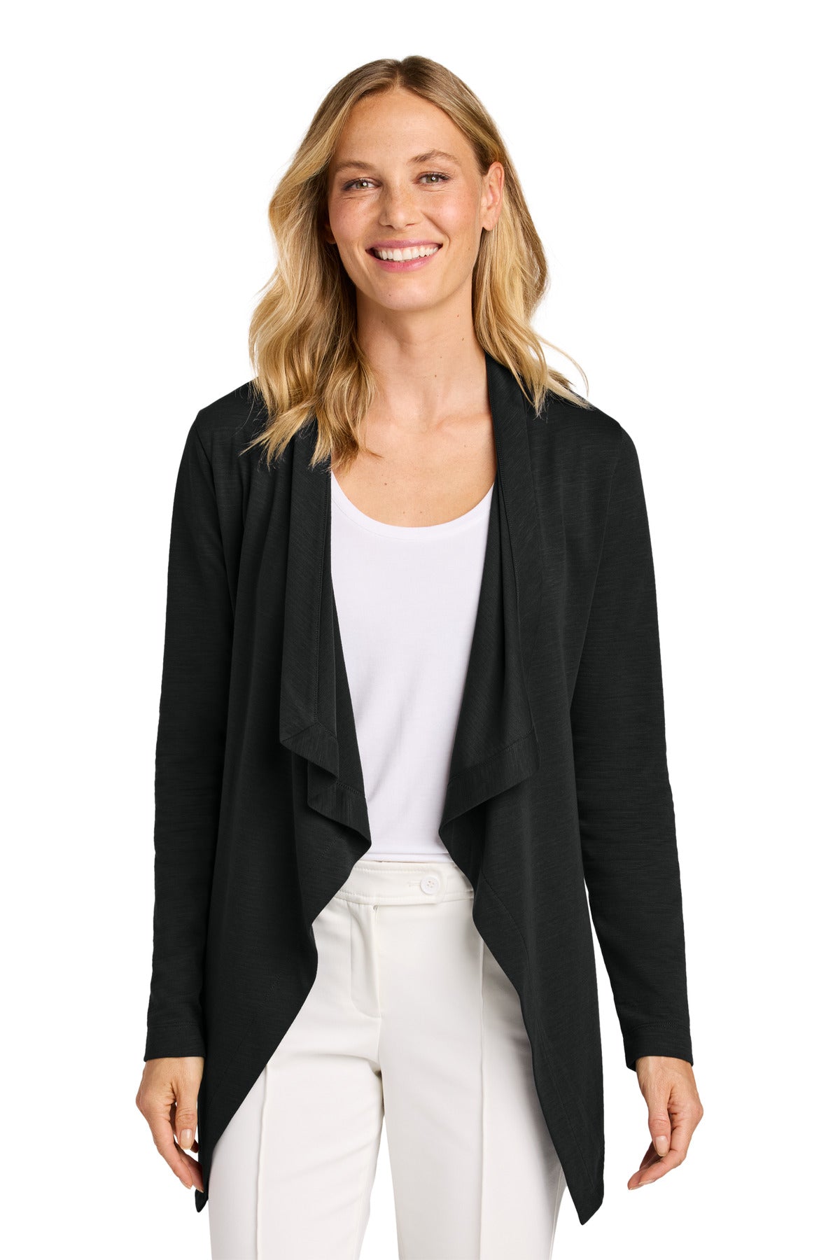 Port Authority Women's Breakwater Open Cardigan - Deep Black