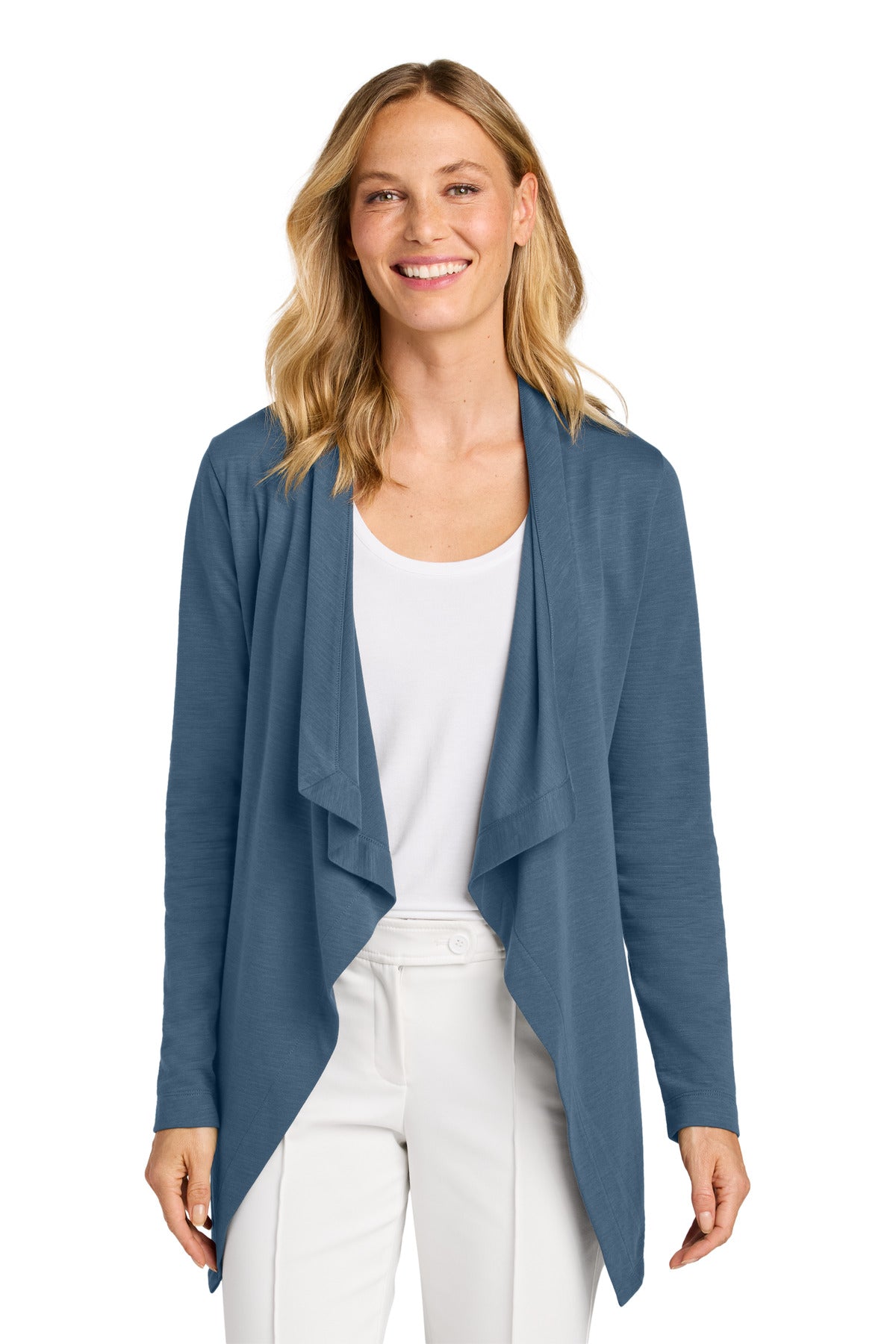 Port Authority Women's Breakwater Open Cardigan - Dusk Blue