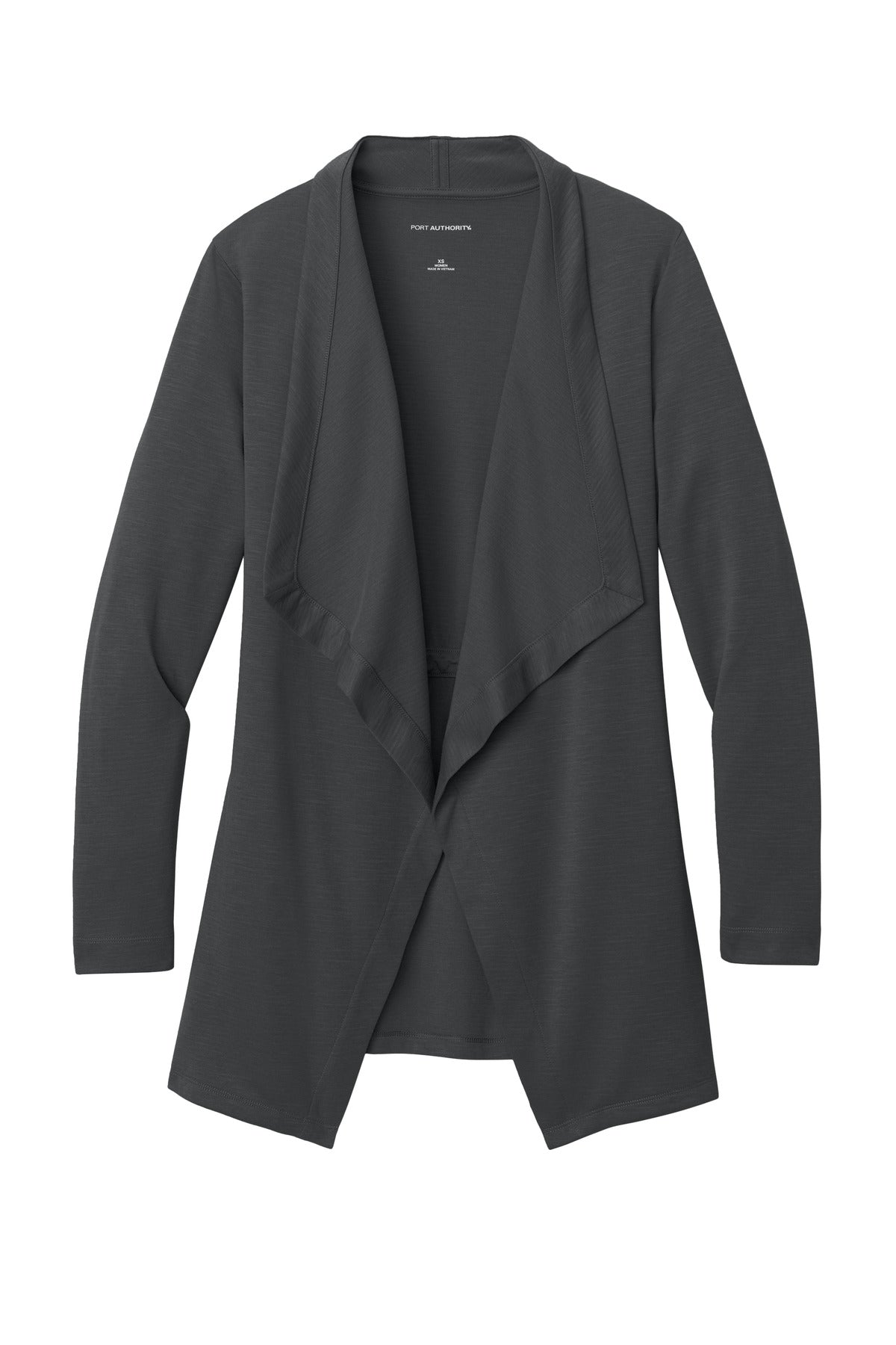 Port Authority Women's Breakwater Open Cardigan - Grey Steel