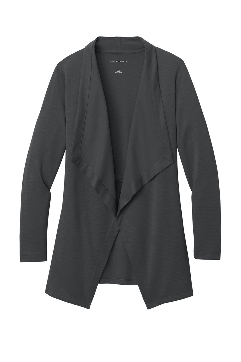 Port Authority Women's Breakwater Open Cardigan - Grey Steel