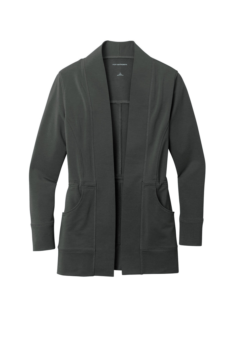 Port Authority Women's Microterry Cardigan - Charcoal