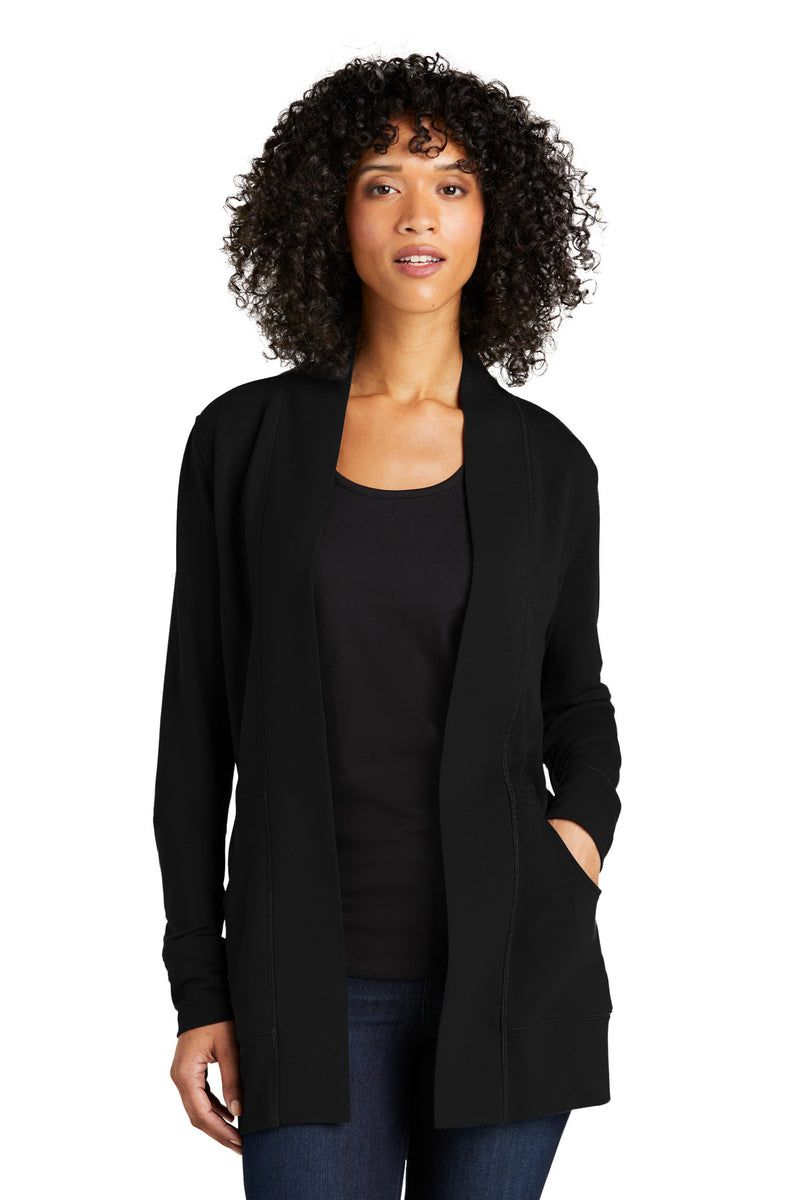 Port Authority Women's Microterry Cardigan - Deep Black