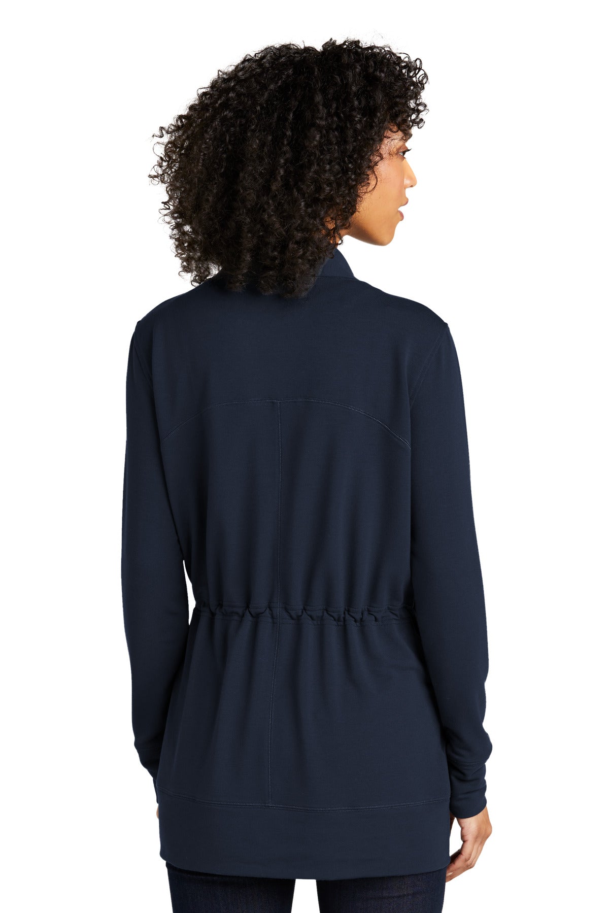Port Authority Women's Microterry Cardigan - River Blue Navy