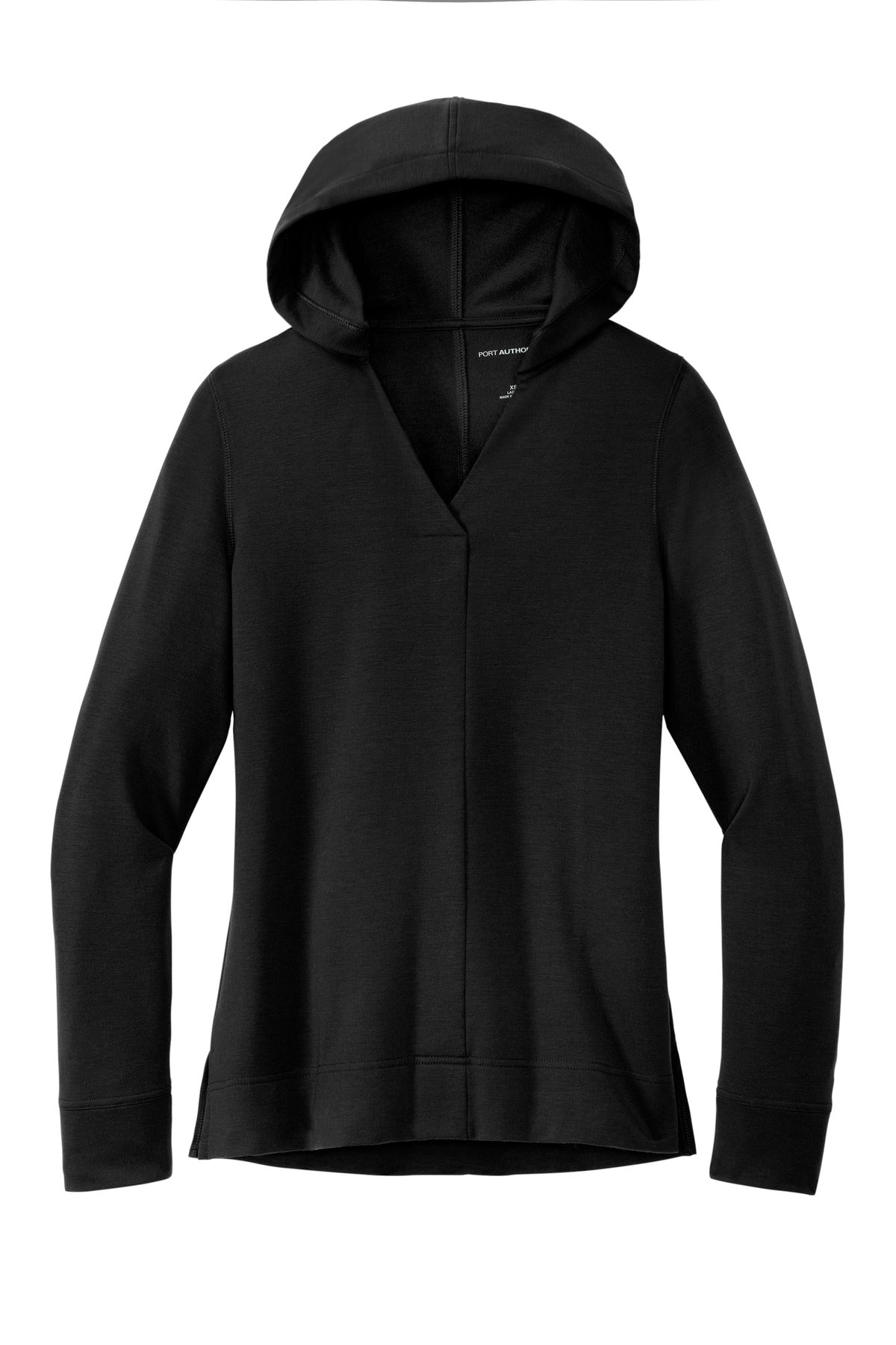 Port Authority Women's Microterry Pullover Hoodie - Deep Black