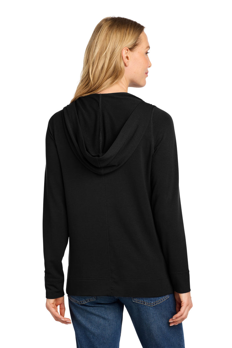 Port Authority Women's Microterry Pullover Hoodie - Deep Black