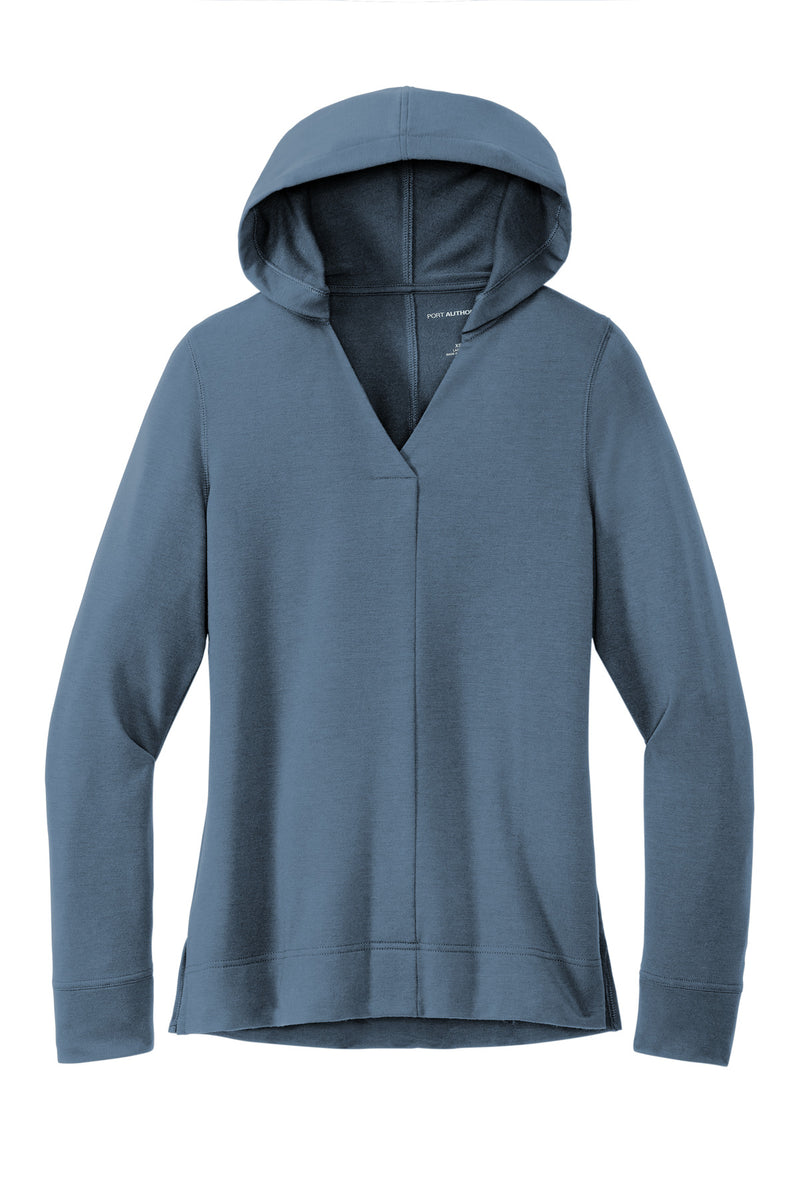 Port Authority Women's Microterry Pullover Hoodie - Dusk Blue