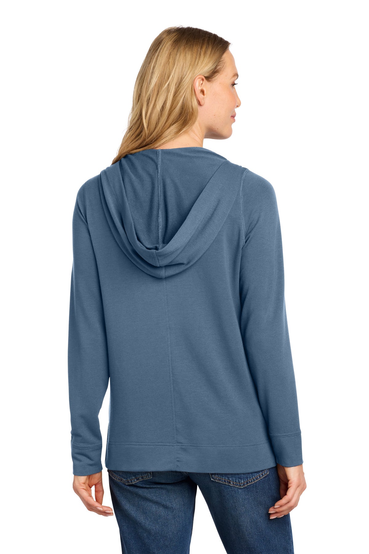 Port Authority Women's Microterry Pullover Hoodie - Dusk Blue