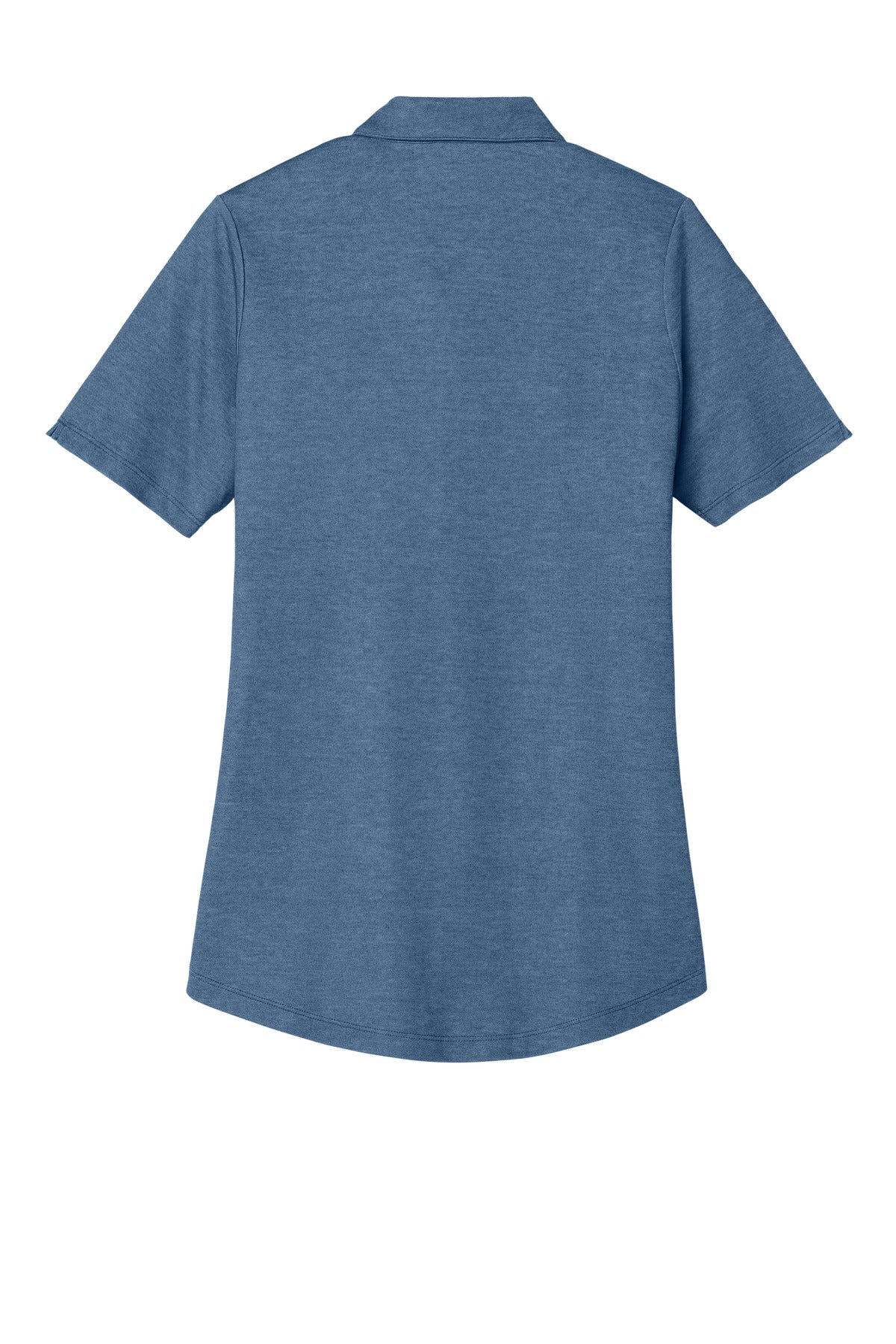 Port Authority Women's Fine Pique Blend Polo - Aegean Blue Heather