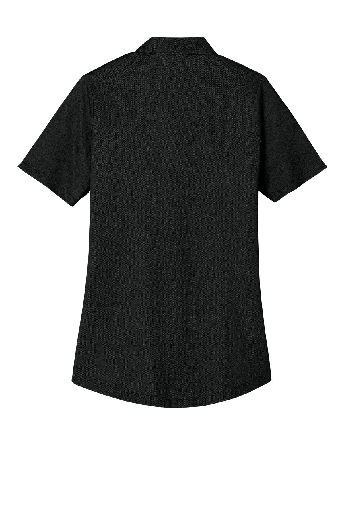 Port Authority Women's Fine Pique Blend Polo - Black Heather