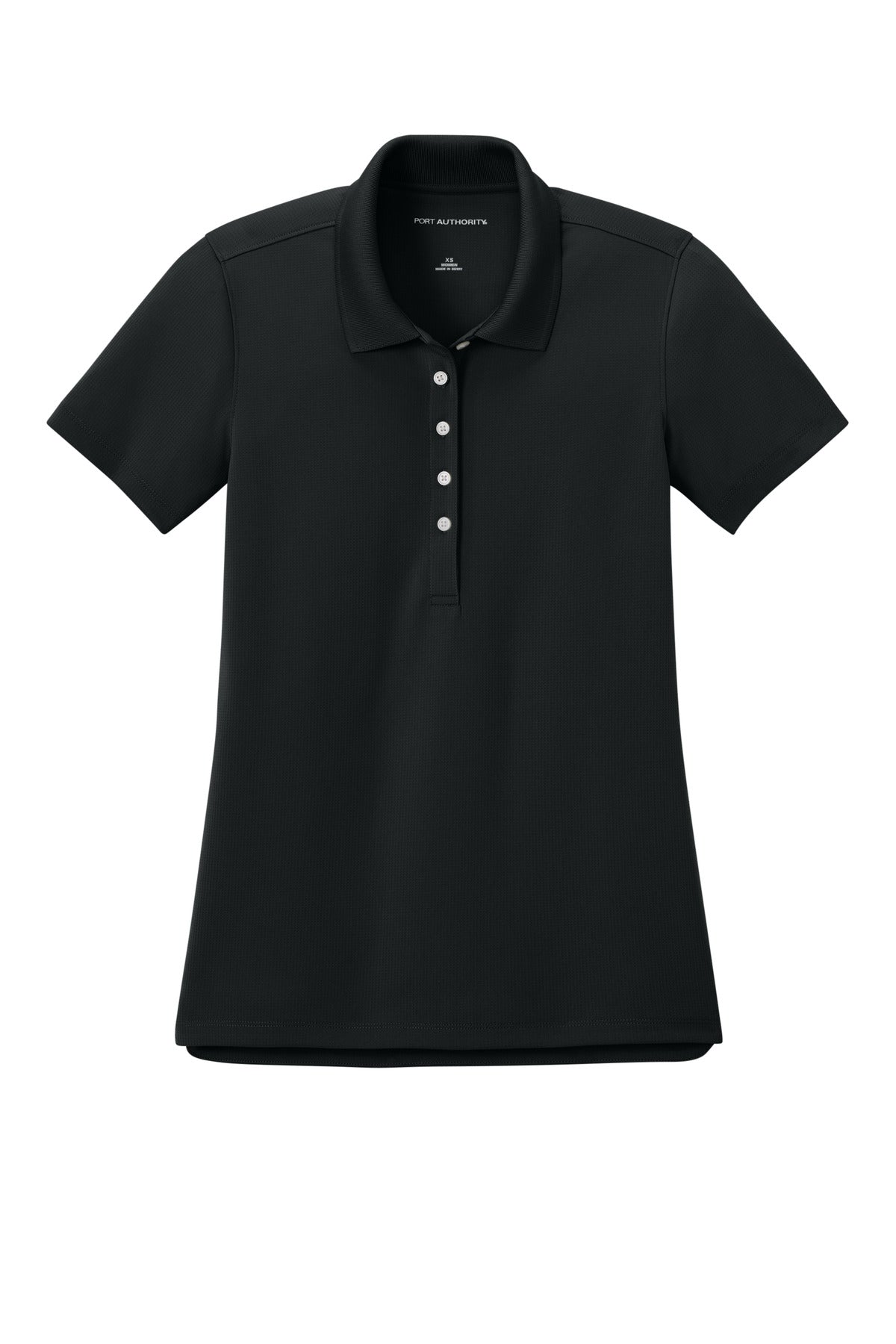 Port Authority Women's Dry Zone Stain-Release Grid Polo - Deep Black