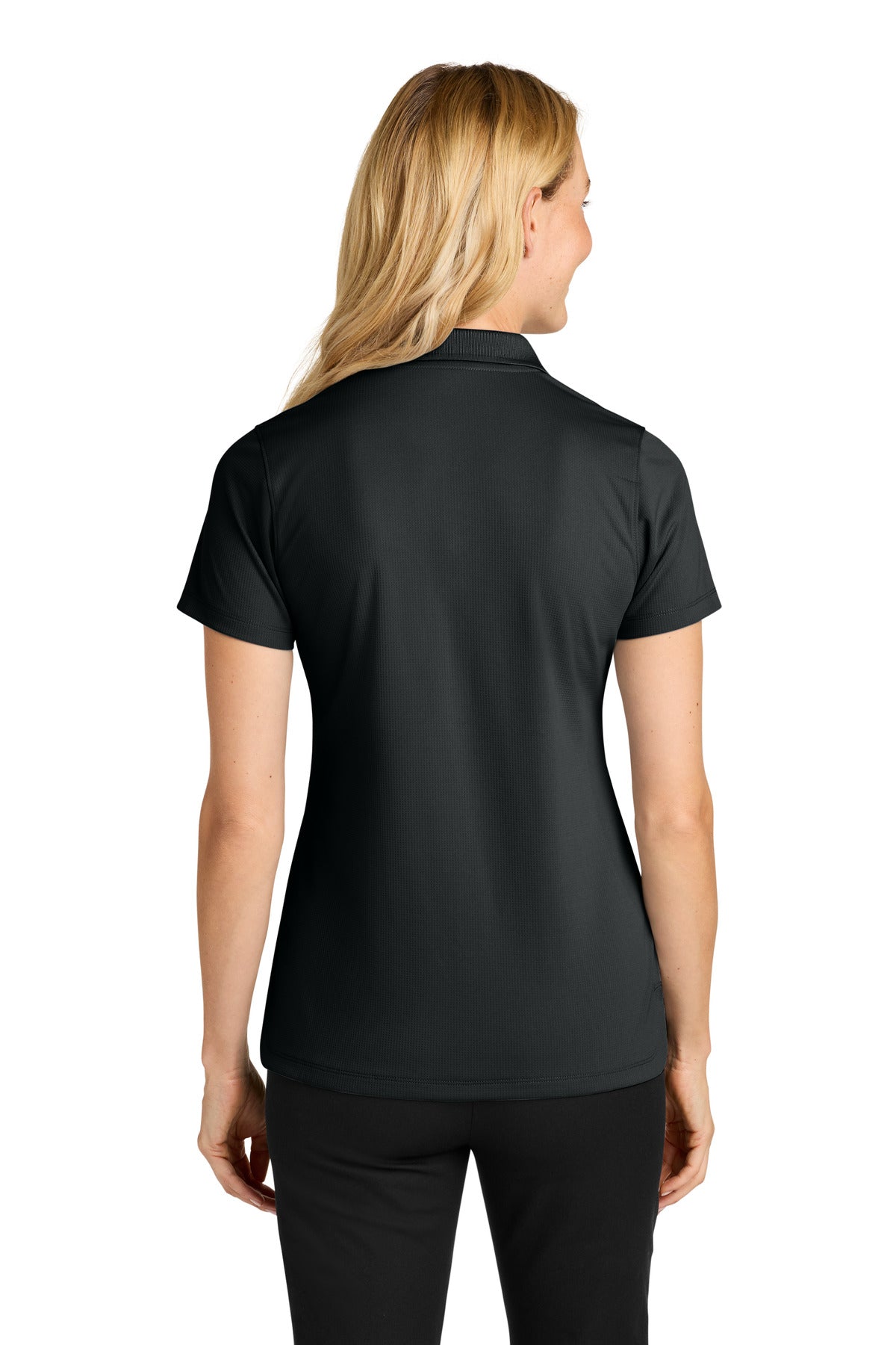 Port Authority Women's Dry Zone Stain-Release Grid Polo - Deep Black