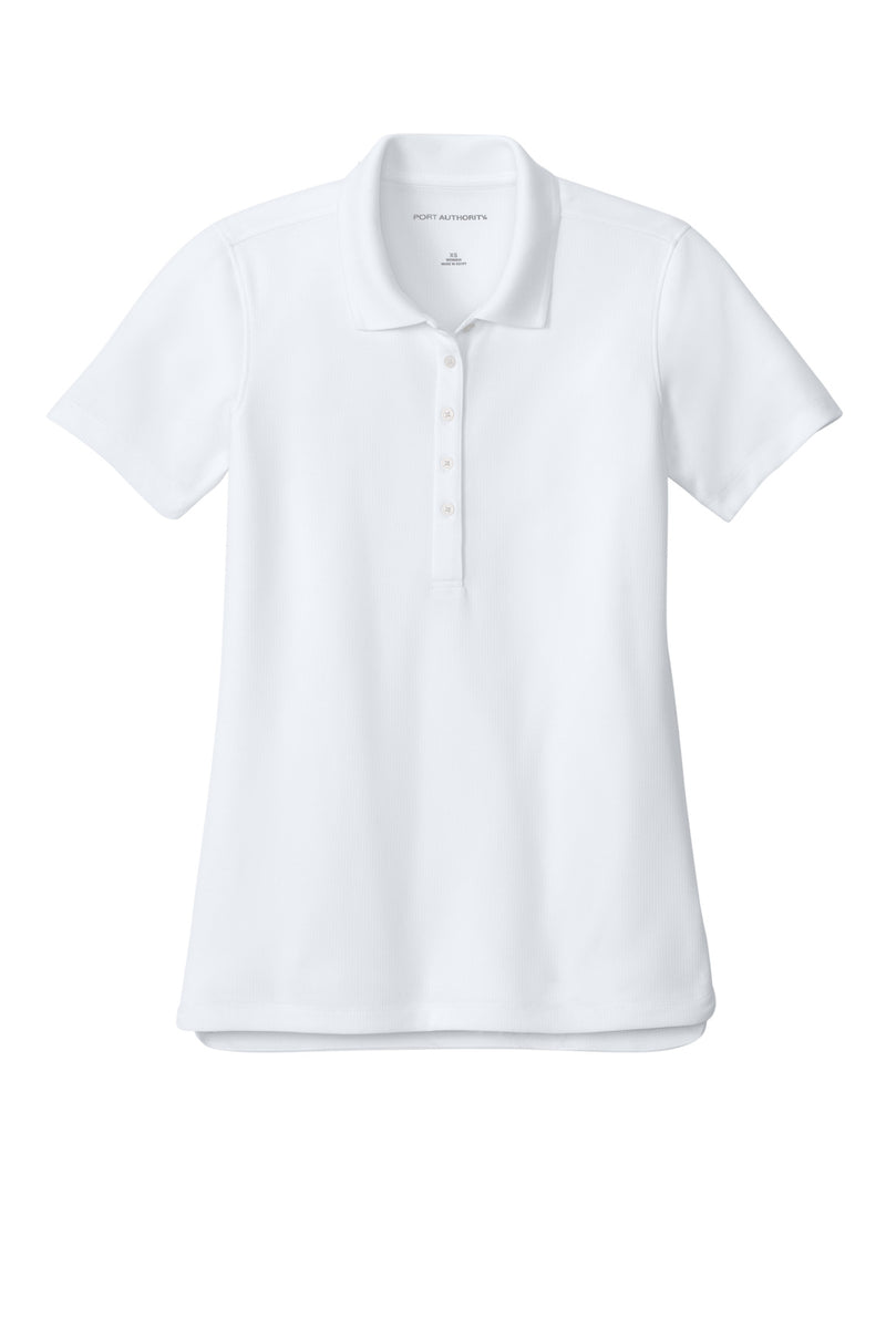 Port Authority Women's Dry Zone Stain-Release Grid Polo - White