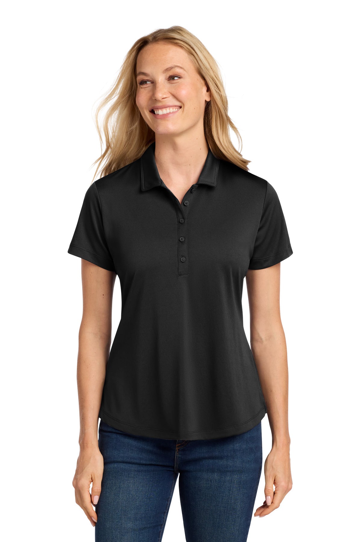 Port Authority Women's C-FREE Snag-Proof Polo - Deep Black