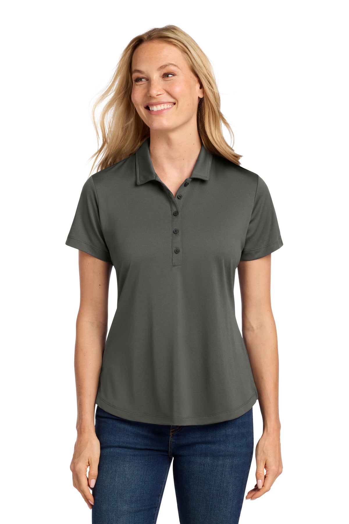 Port Authority Women's C-FREE Snag-Proof Polo - Grey Steel