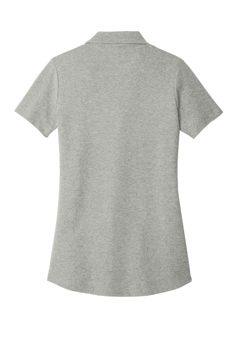 Port Authority Women's C-FREE Cotton Blend Pique Polo - Deep Smoke Heather