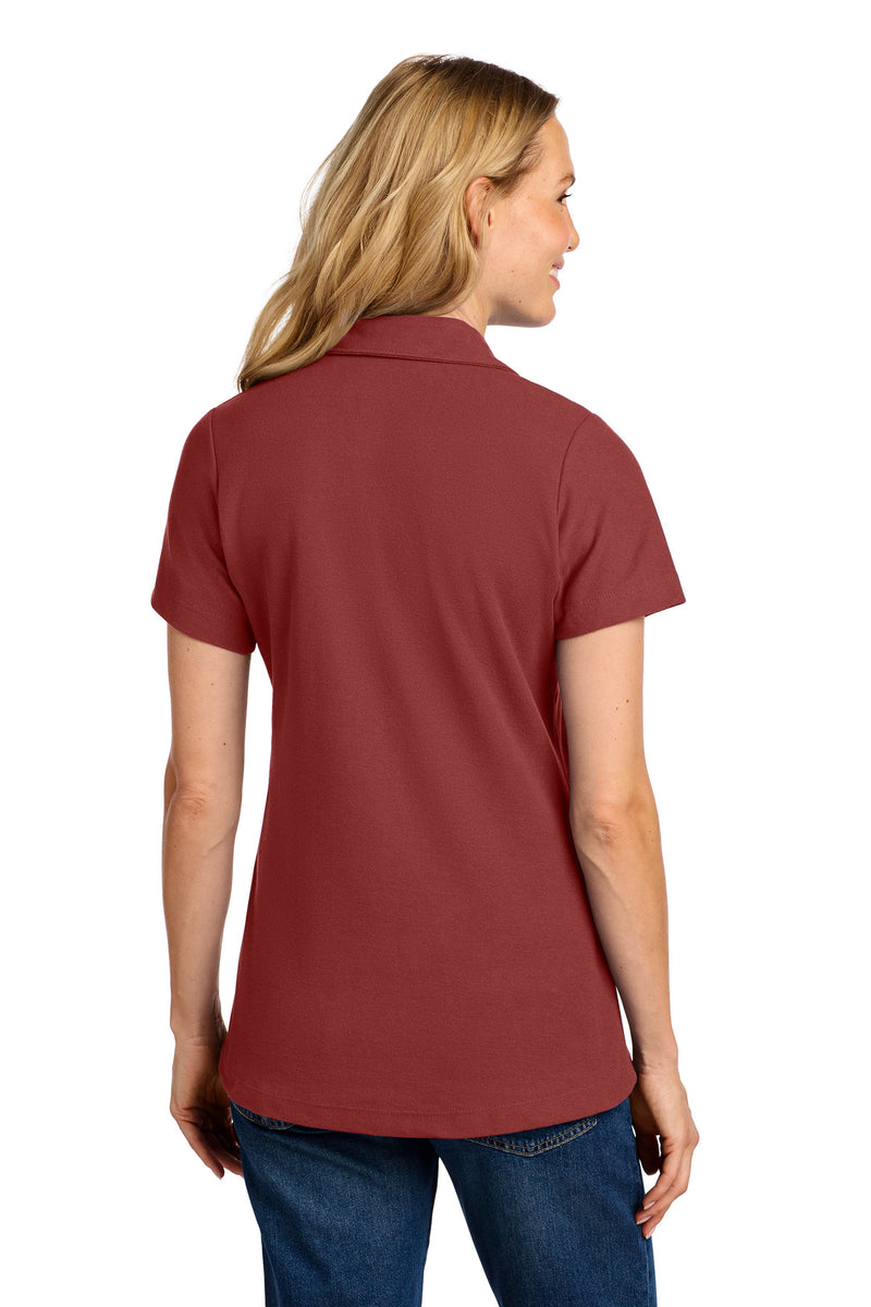 Port Authority Women's C-FREE Cotton Blend Pique Polo - Garnet
