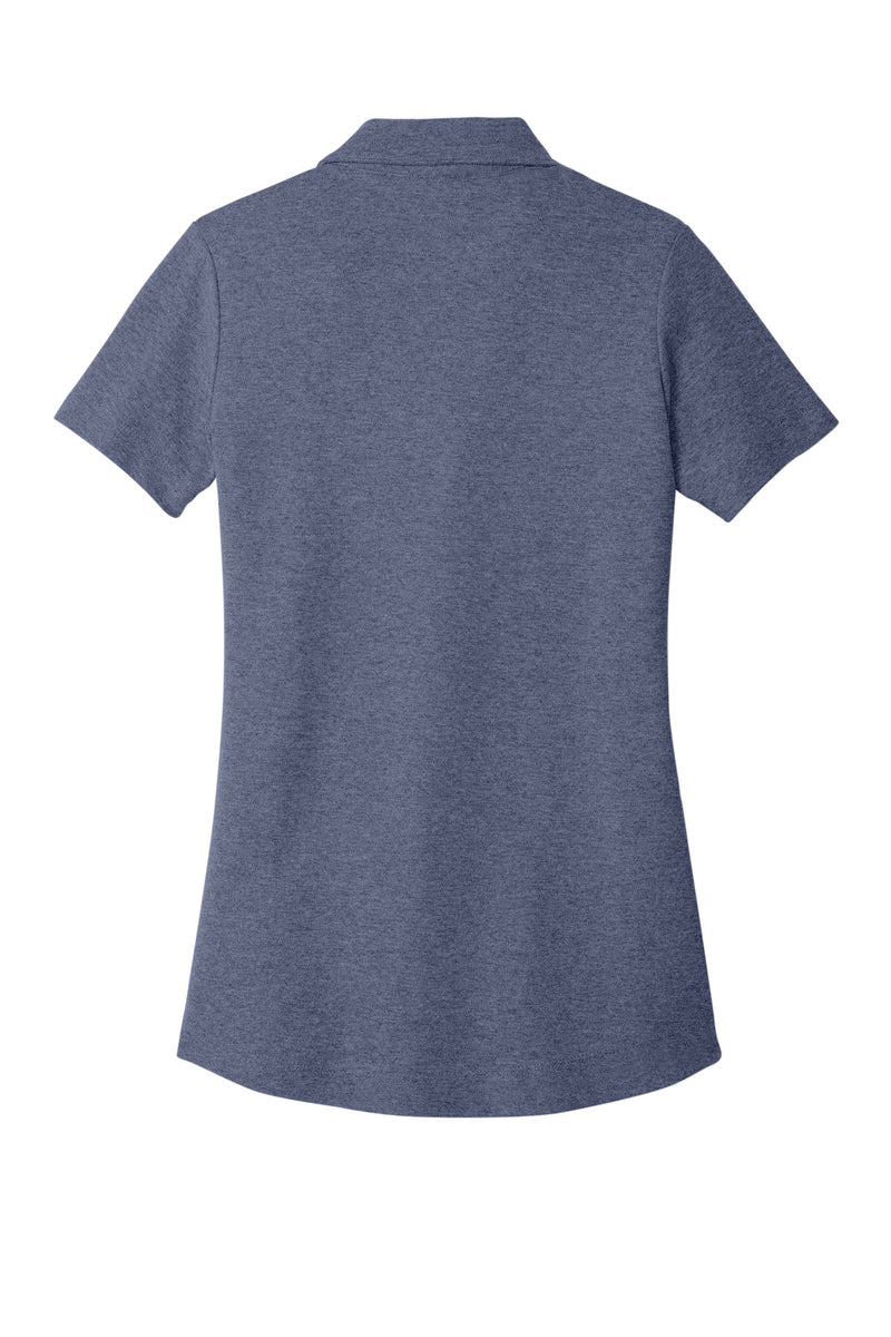 Port Authority Women's C-FREE Cotton Blend Pique Polo - Navy Heather