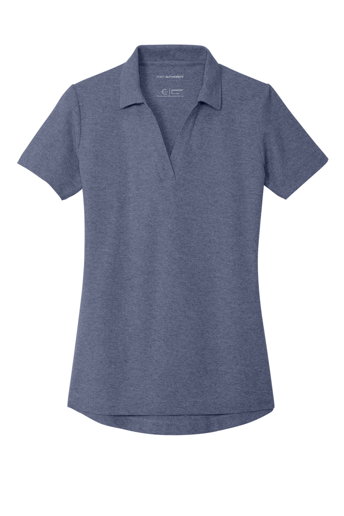 Port Authority Women's C-FREE Cotton Blend Pique Polo - Navy Heather