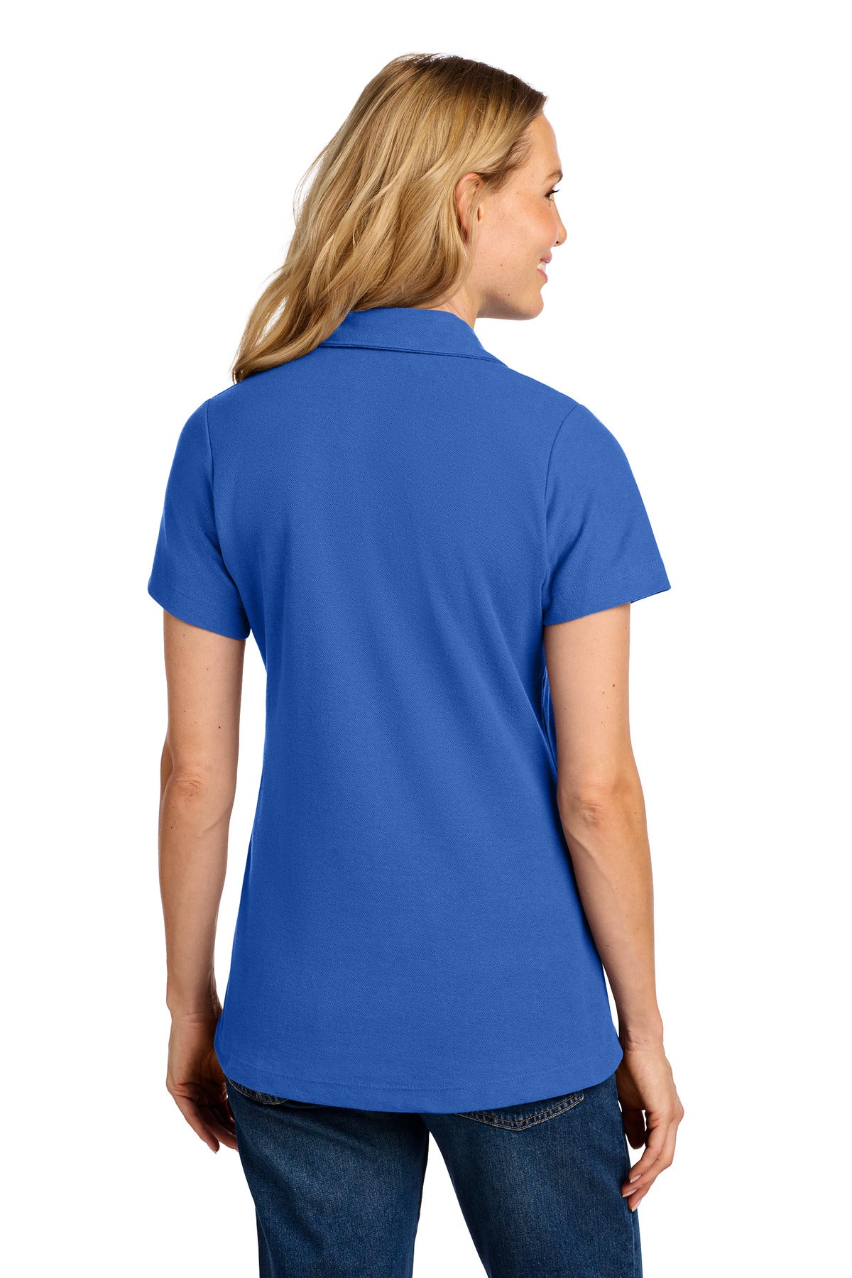Port Authority Women's C-FREE Cotton Blend Pique Polo - True Blue