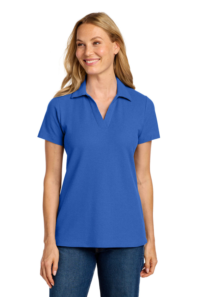 Port Authority Women's C-FREE Cotton Blend Pique Polo - True Blue
