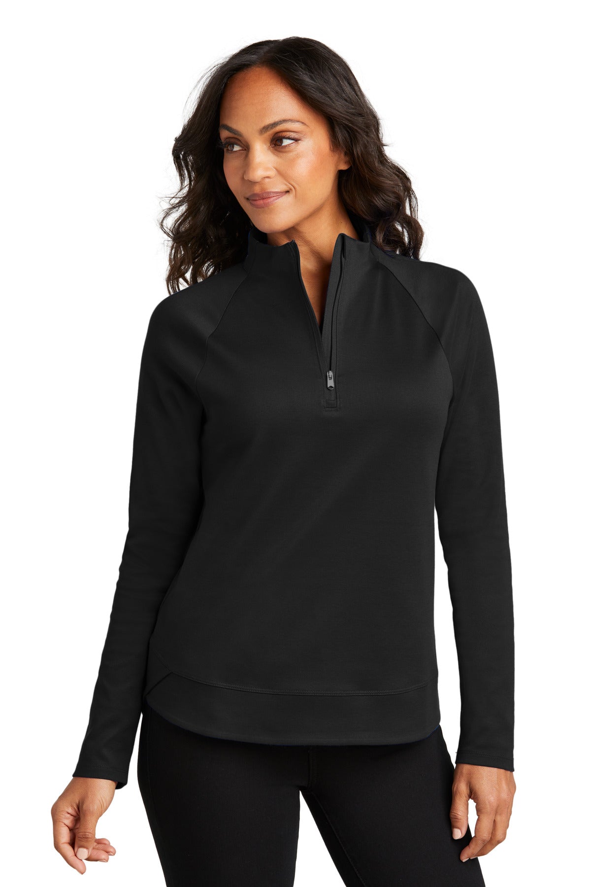 Port Authority Women's C-FREE Cypress 1/4-Zip - Deep Black