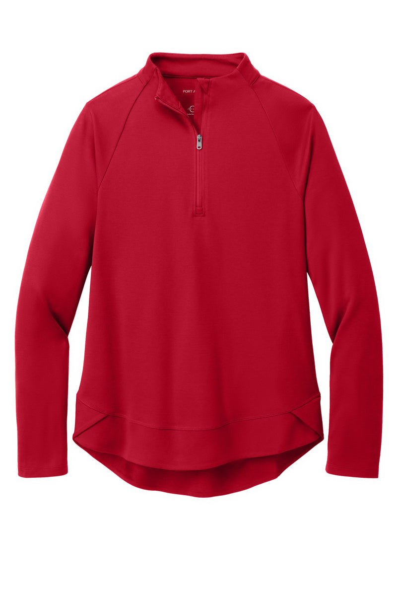 Port Authority Women's C-FREE Cypress 1/4-Zip - Rich Red