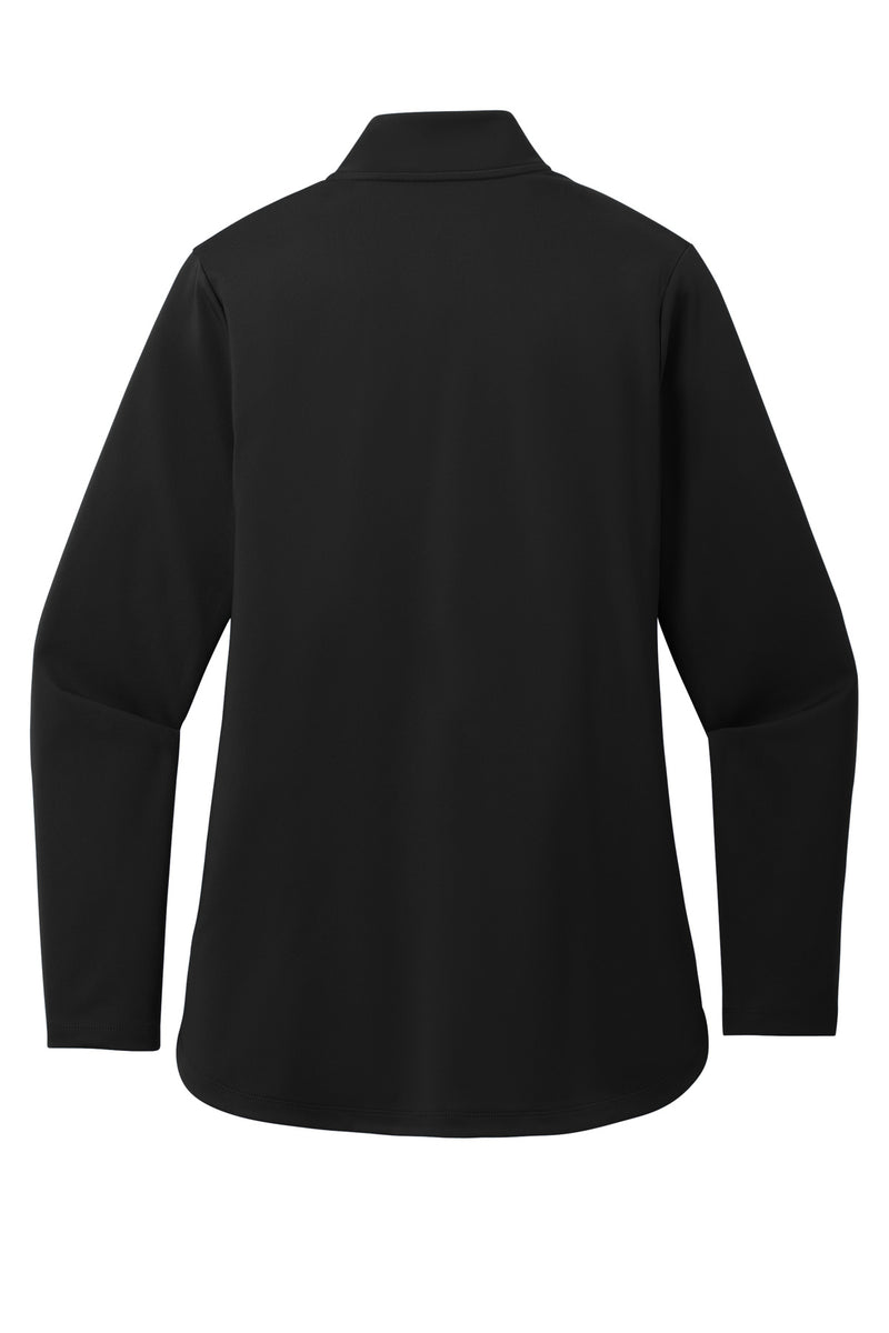 Port Authority Women's C-FREE Double Knit 1/4-Zip - Deep Black