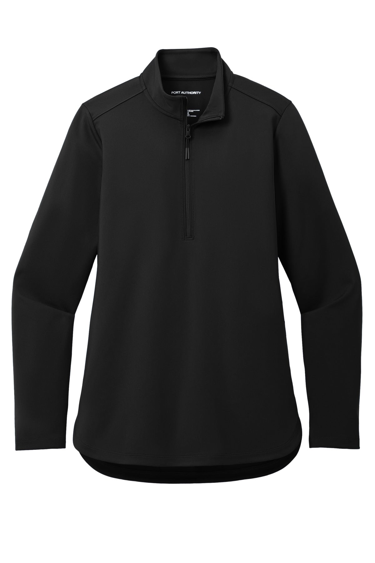 Port Authority Women's C-FREE Double Knit 1/4-Zip - Deep Black
