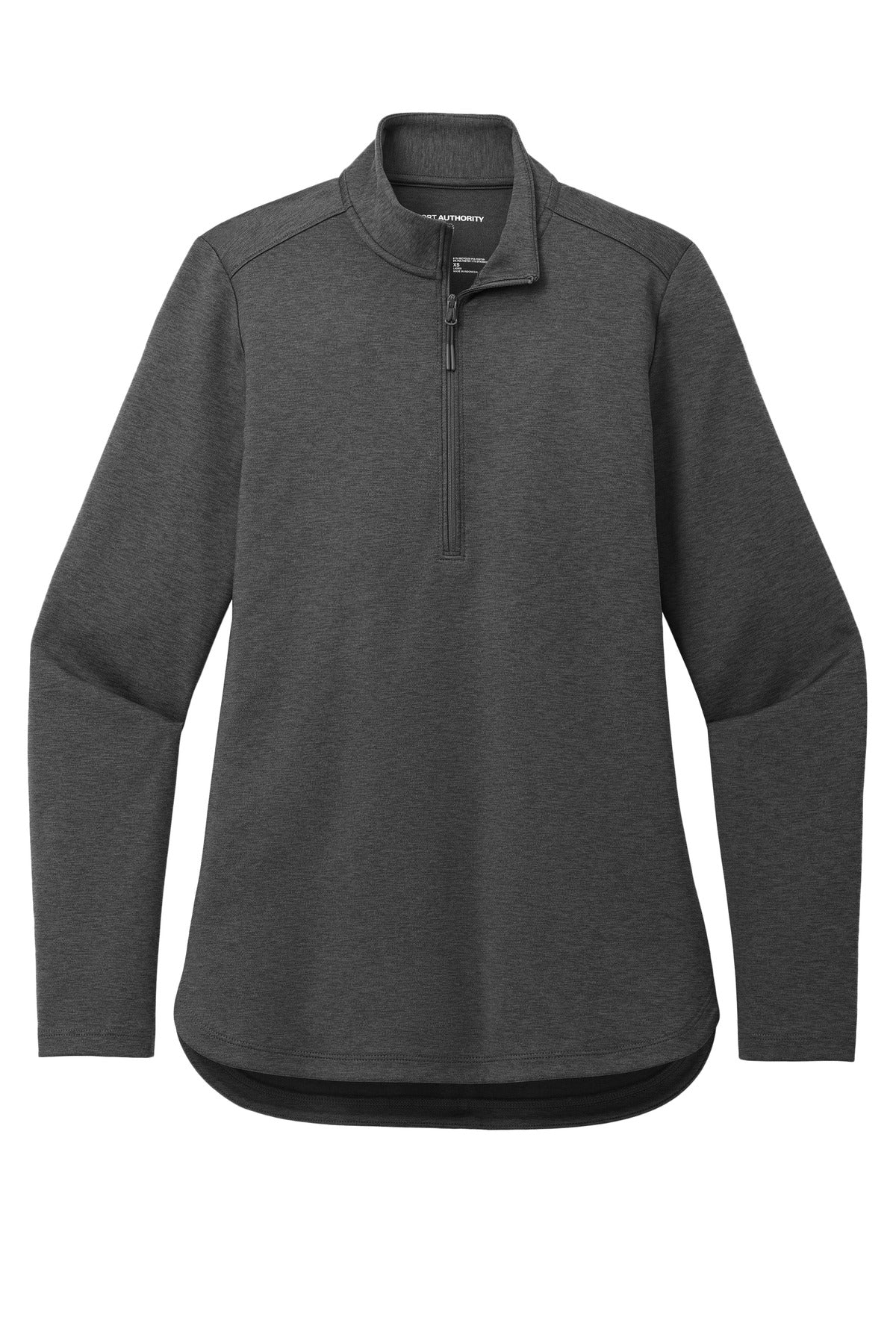 Port Authority Women's C-FREE Double Knit 1/4-Zip - Grey Steel Heather