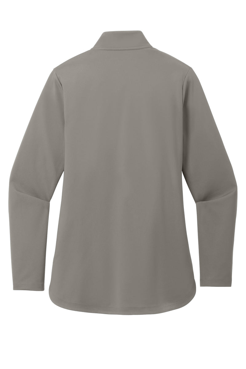 Port Authority Women's C-FREE Double Knit 1/4-Zip - Smoke Grey