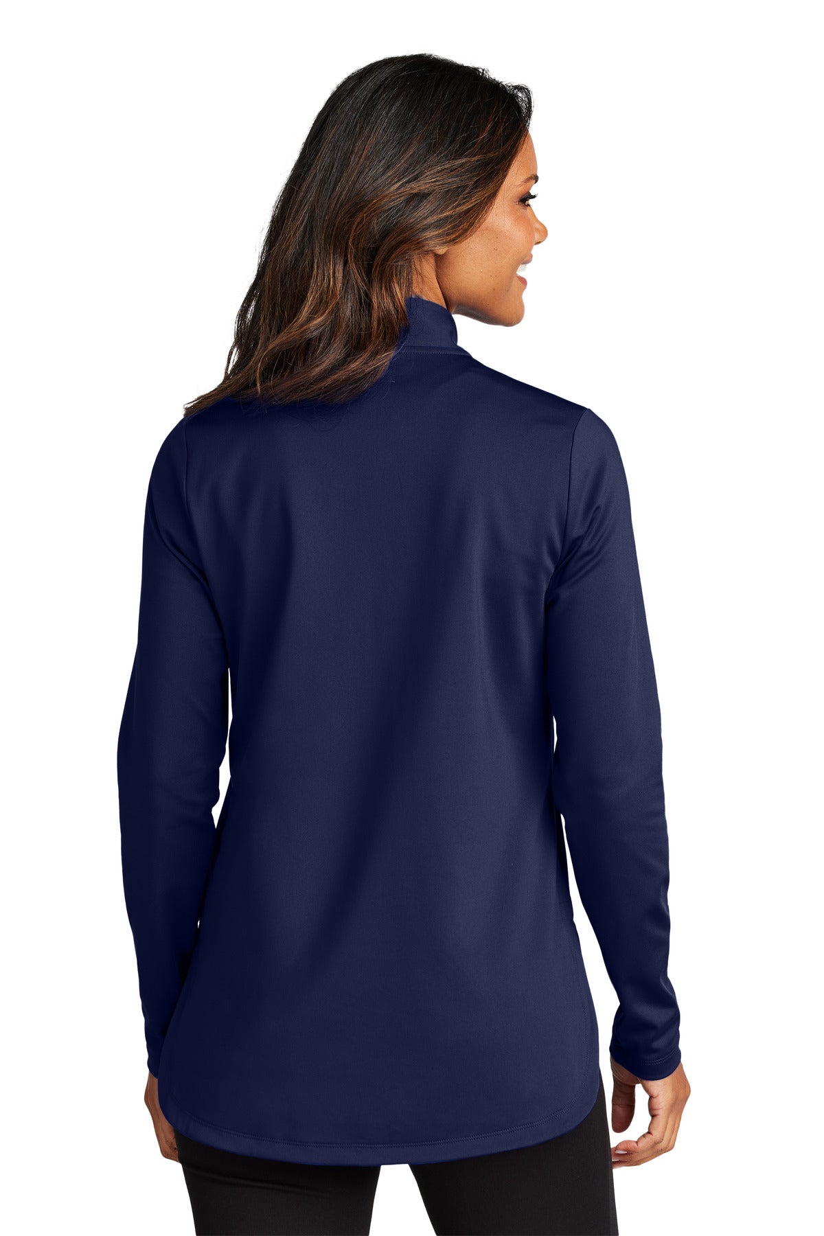 Port Authority Women's C-FREE Double Knit 1/4-Zip - True Navy