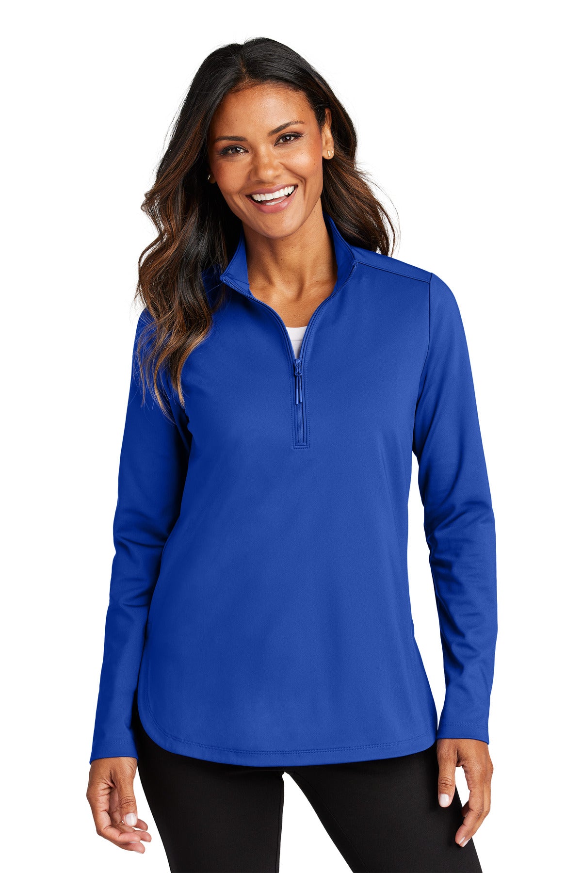 Port Authority Women's C-FREE Double Knit 1/4-Zip - True Royal