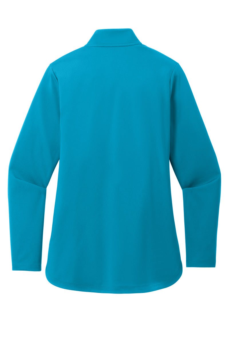 Port Authority Women's C-FREE Double Knit 1/4-Zip - Parcel Blue