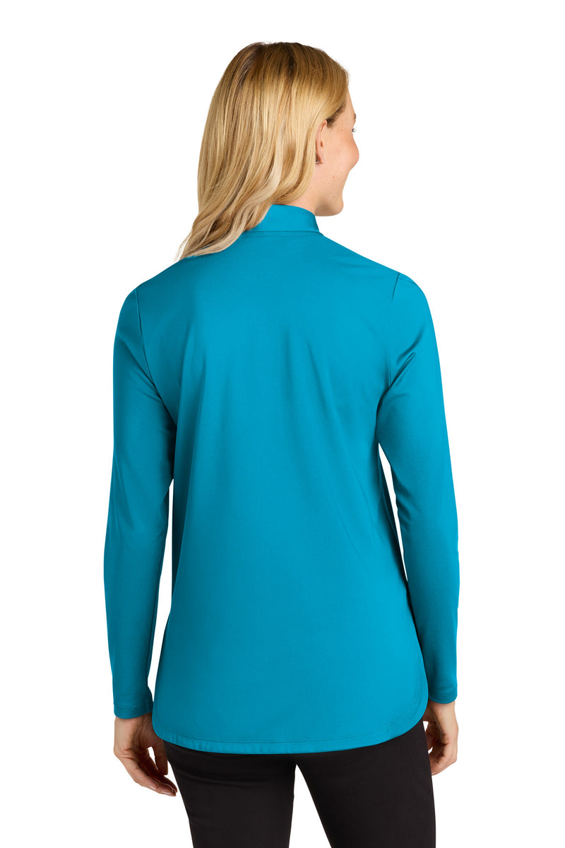 Port Authority Women's C-FREE Double Knit 1/4-Zip - Parcel Blue