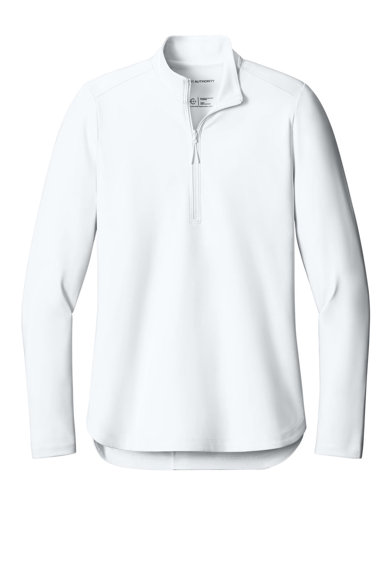 Port Authority Women's C-FREE Double Knit 1/4-Zip - White