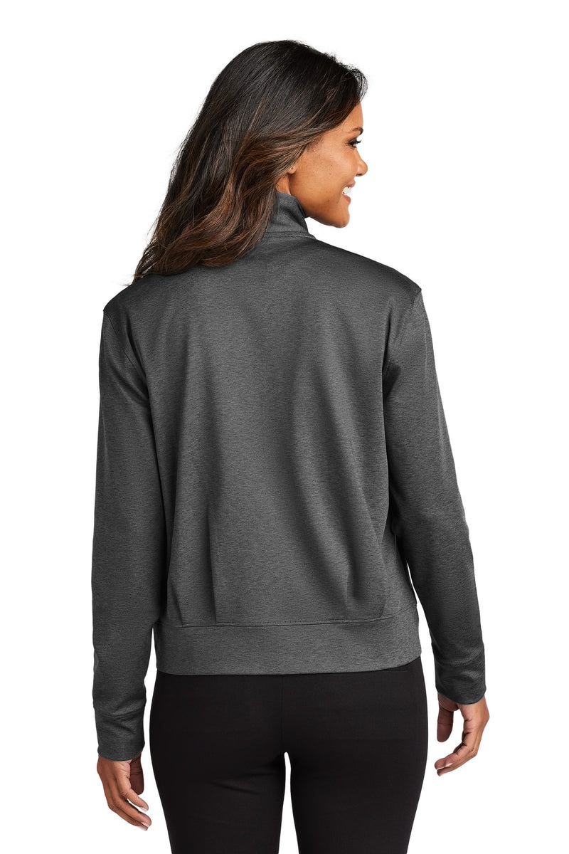Port Authority Women's C-FREE Double Knit Full-Zip - Grey Steel Heather